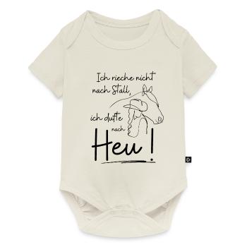 Ich dufte nach Heu - Baby Premium Kurzarmbody - Naturweiß - Vorne