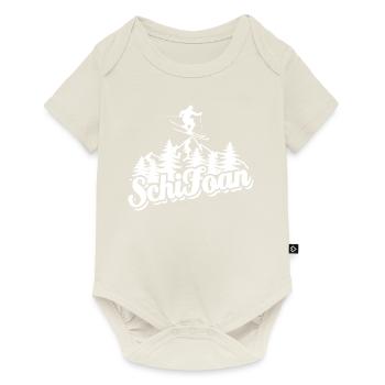 Ski, Schi Foan, Wintersport, Skiurlaub - Baby Premium Kurzarmbody - Naturweiß - Vorne