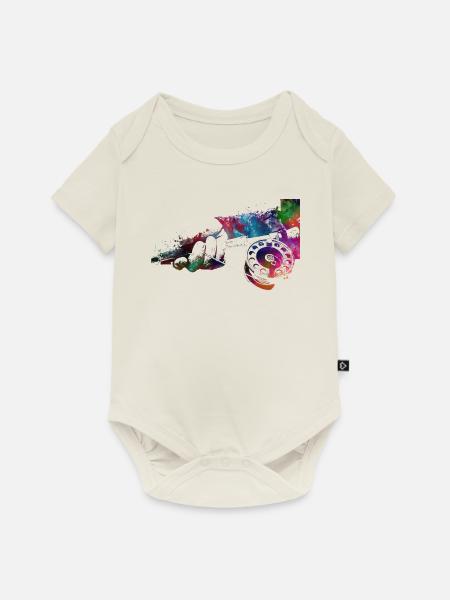 Angelsport #fishing - Baby Premium Kurzarmbody - Naturweiß