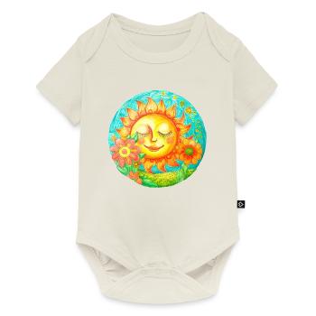 Schöne Sonne - Baby Premium Kurzarmbody - Naturweiß - Vorne