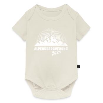 Alpenüberquerung Alpen Überquerung 2025 Wandern - Baby Premium Kurzarmbody - Naturweiß - Vorne