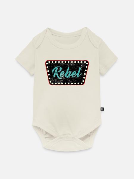 Rockabilly Rockabella Psychobilly - Baby Premium Kurzarmbody - Naturweiß