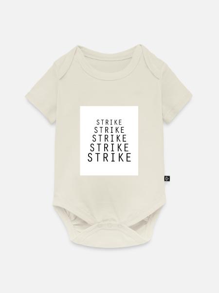 Strike Strike Strike - Baby Premium Kurzarmbody - Naturweiß