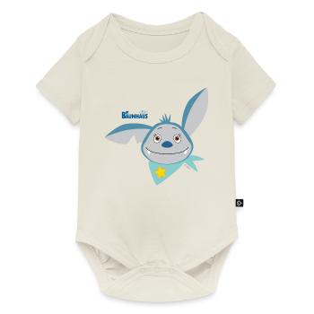 KiKA-Baumhaus mit Fidi Gesicht - Baby Premium Kurzarmbody - Naturweiß - Vorne