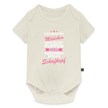 Schafkopfen Schafkopf Kartenspiel Spielkarten - Baby Premium Kurzarmbody - Naturweiß - Vorne