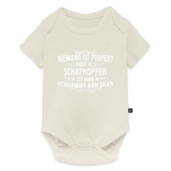 Schafkopfen Schafkopf Kartenspiel Spielkarten - Baby Premium Kurzarmbody - Naturweiß - Vorne