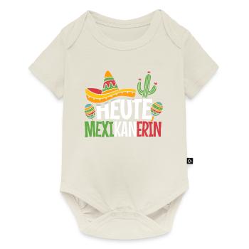 Karneval Kostüm Mexikanerin lustiger Kostümersatz - Baby Premium Kurzarmbody - Naturweiß - Vorne