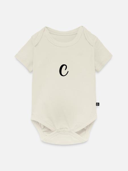 C - Baby Premium Kurzarmbody - Naturweiß