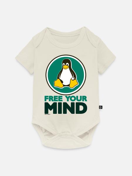 Free your Mind - Baby Premium Kurzarmbody - Naturweiß