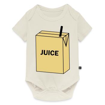 Safttüte, Juice - Baby Premium Kurzarmbody - Naturweiß - Vorne