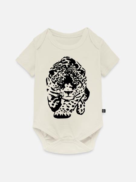 jaguar - Baby Premium Kurzarmbody - Naturweiß