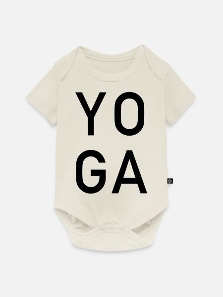 Yoga - Baby Premium Kurzarmbody - Naturweiß
