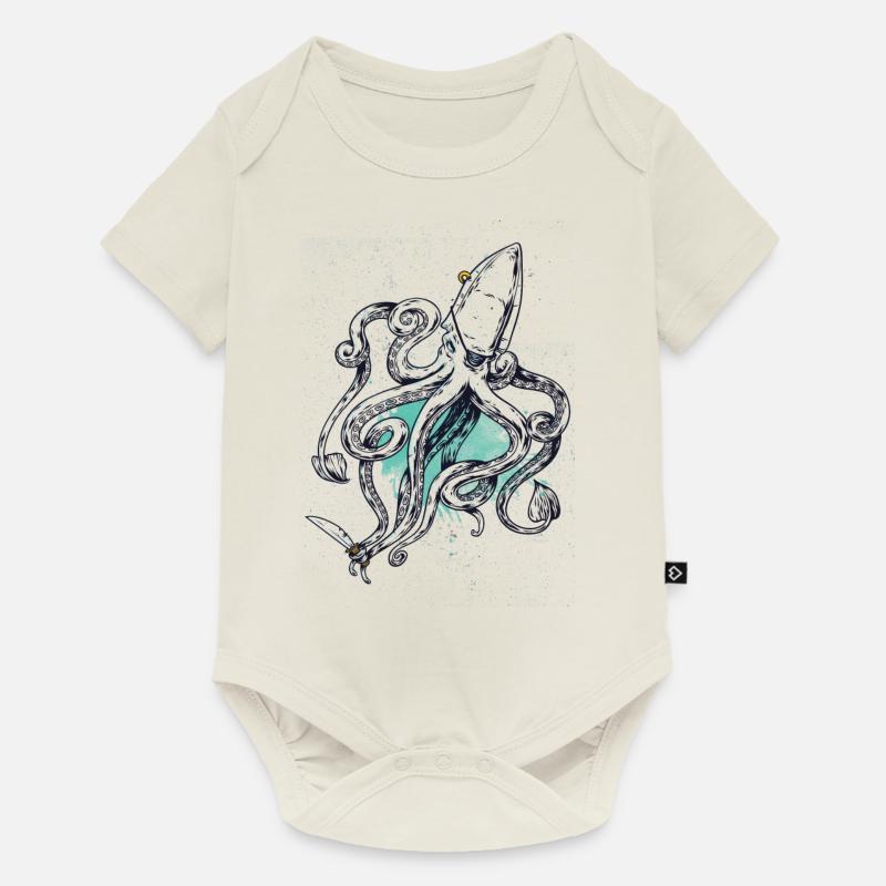 shirt, conception, t-shirt - Body à manches courtes Premium Bébé - blanc cassé