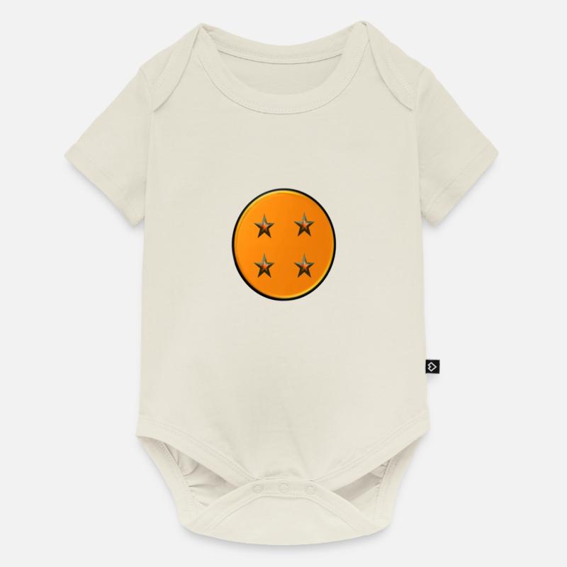 4-ball - Body à manches courtes Premium Bébé - blanc cassé