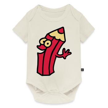 joyful pin - Baby Premium short-sleeve bodysuit - off white - Front