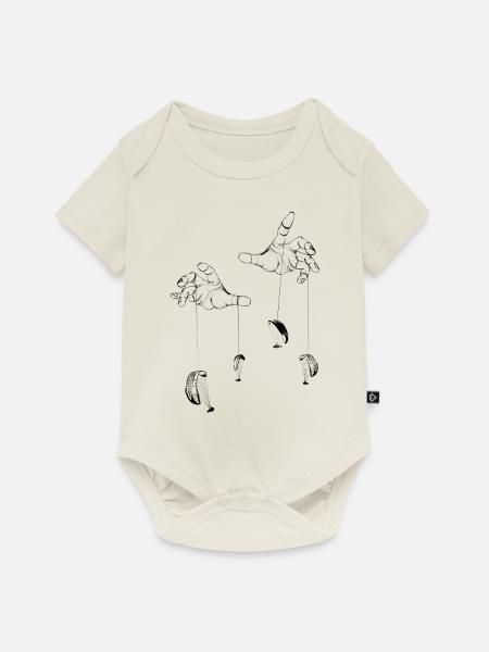 Gleitschirm Playtime - Baby Premium Kurzarmbody - Naturweiß
