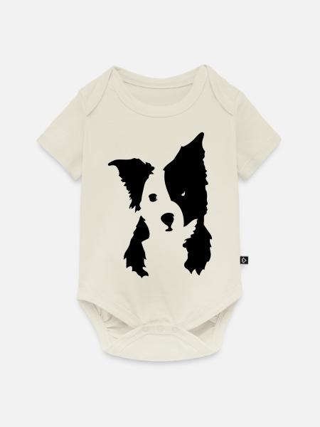 Cute dog - Baby Premium Kurzarmbody - Naturweiß