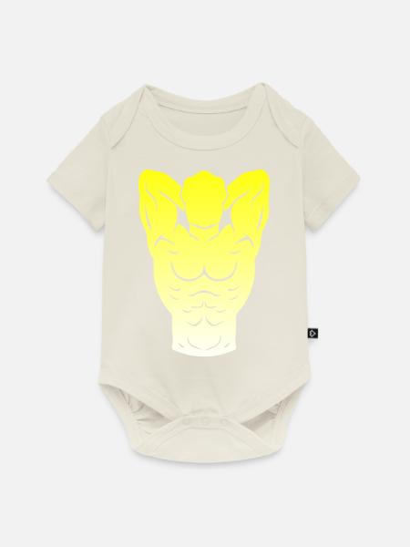 Bodybuilding - Baby Premium Kurzarmbody - Naturweiß