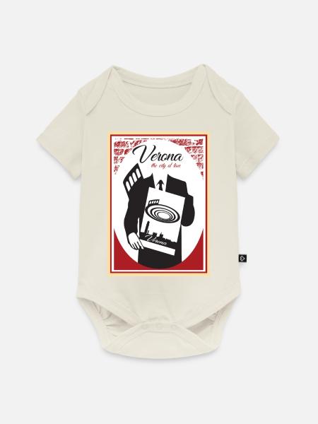 Verona - Baby Premium Kurzarmbody - Naturweiß