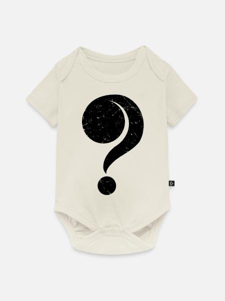 Fragezeichen ? sixties - Baby Premium Kurzarmbody - Naturweiß