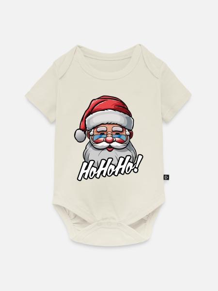 weihnachtsmann - Baby Premium Kurzarmbody - Naturweiß