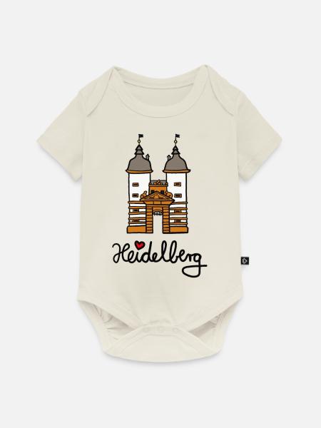 heidelberg - Baby Premium Kurzarmbody - Naturweiß
