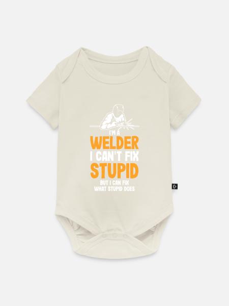 Schweißer Handwerker Schweißen Beruf - Baby Premium Kurzarmbody - Naturweiß