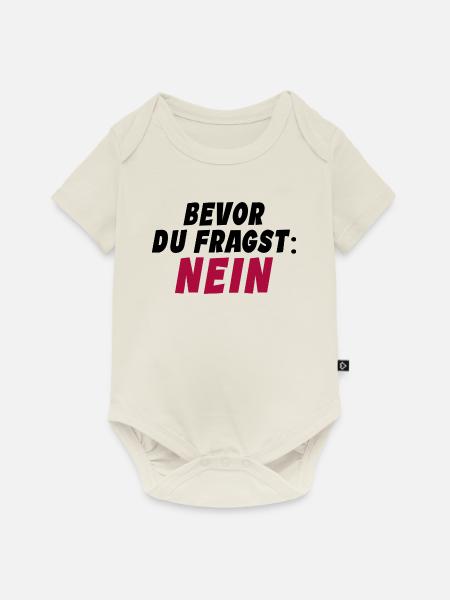 Klarer Durchblick - Baby Premium Kurzarmbody - Naturweiß