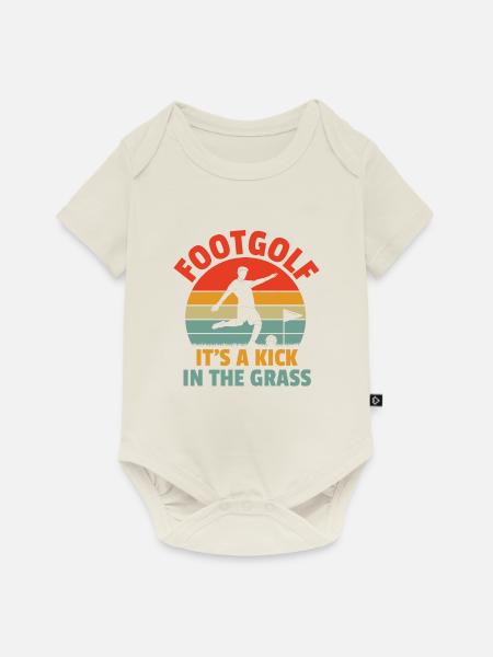 Footgolf Player Foot Golf Footgolfers Foot spielen - Baby Premium Kurzarmbody - Naturweiß