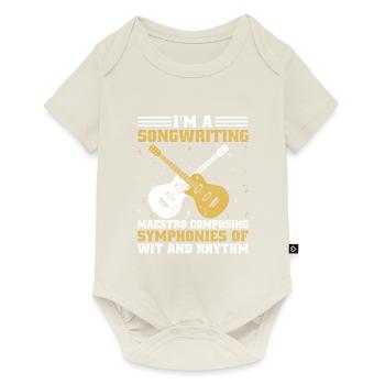 Musician Songwriter Singer Musician Music Music Pr - Baby Premium short-sleeve bodysuit - off white - Front