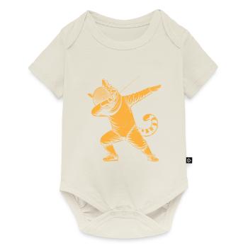Dubbing Cat Fencer Fence Sword Epee Fencing - Baby Premium short-sleeve bodysuit - off white - Front