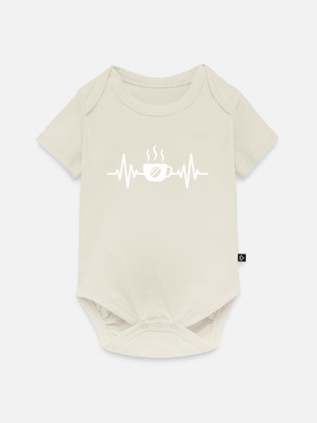 Koffein Kick - Baby Premium Kurzarmbody - Naturweiß