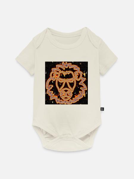 Sternzeichen Löwe - Abbild - 2023 - Baby Premium Kurzarmbody - Naturweiß