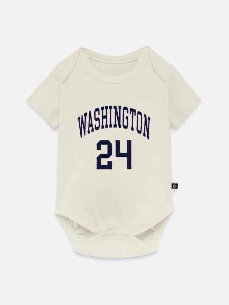 Washington 24 - Baby Premium Kurzarmbody - Naturweiß