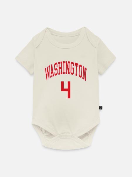 Washington 4 - Baby Premium Kurzarmbody - Naturweiß