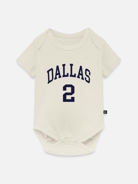 Dallas 2 - Baby Premium Kurzarmbody - Naturweiß