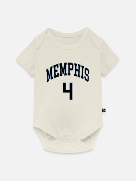 Memphis 4 - Baby Premium Kurzarmbody - Naturweiß