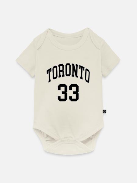 Toronto 33 - Baby Premium Kurzarmbody - Naturweiß