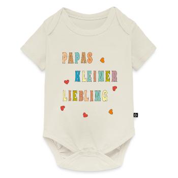 Le petit chéri de papa - Body à manches courtes Premium Bébé - blanc cassé - Devant