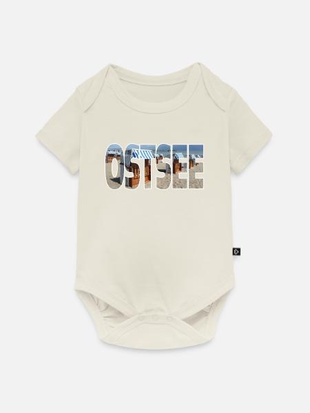 Ostsee - Baby Premium Kurzarmbody - Naturweiß
