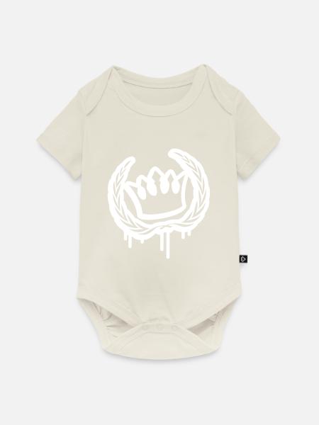 krone kranz - Baby Premium Kurzarmbody - Naturweiß