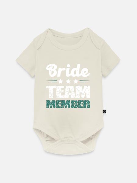 Bride Team - Baby Premium Kurzarmbody - Naturweiß