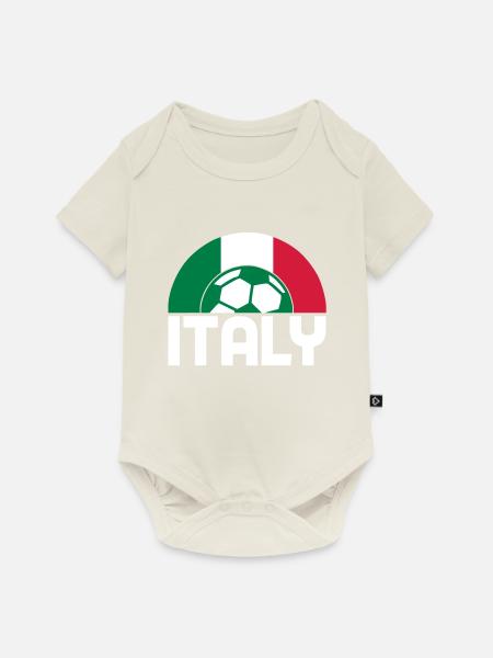 italy - Baby Premium Kurzarmbody - Naturweiß