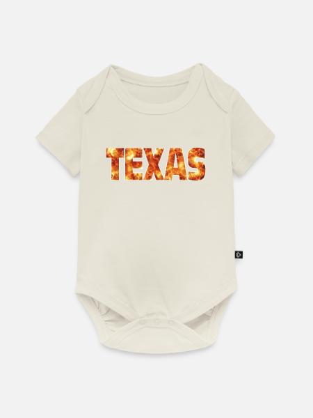 Texas - Baby Premium Kurzarmbody - Naturweiß