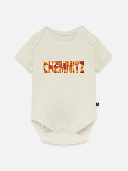Chemnitz - Baby Premium Kurzarmbody - Naturweiß