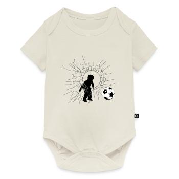 Football jochie - Baby Premium short-sleeve bodysuit - off white - Front