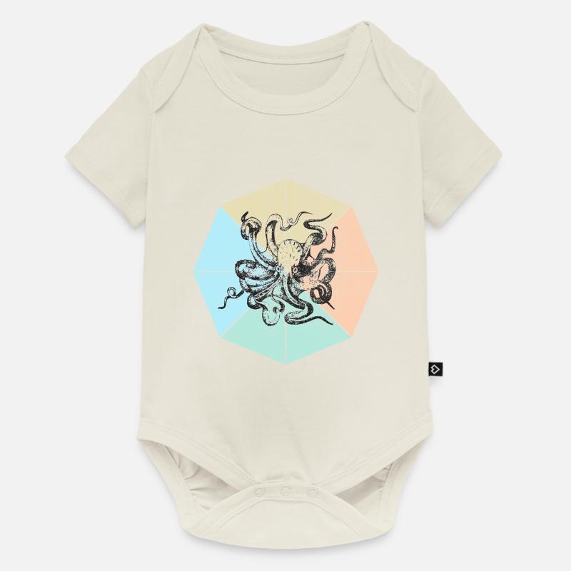 calamar - Body à manches courtes Premium Bébé - blanc cassé