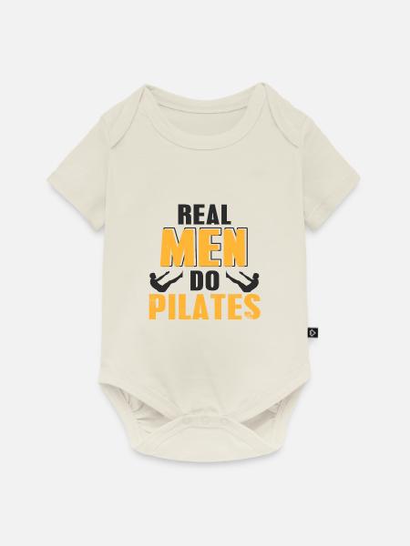 Pilates - Baby Premium Kurzarmbody - Naturweiß