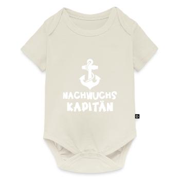 Nachwuchs Kapitän für Jungen Baby - Baby Premium Kurzarmbody - Naturweiß - Vorne