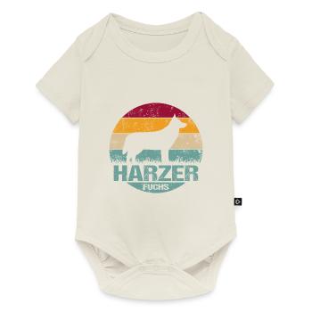 Harzer Fuchs Retro Vintage - Baby Premium Kurzarmbody - Naturweiß - Vorne